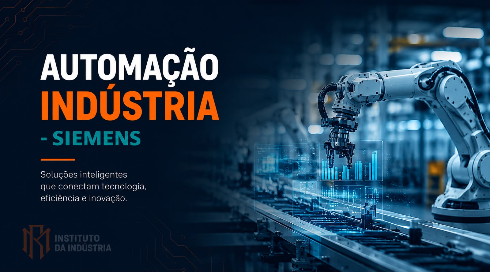 Capa do curso Automação Industrual - Siemens