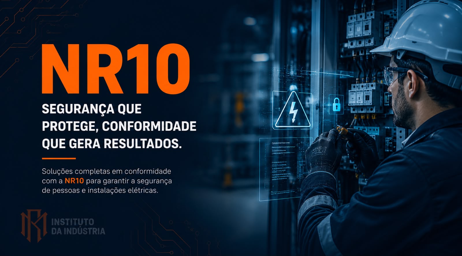 Capa do curso NR-10 – Segurança em Instalações e Serviços em Eletricidade